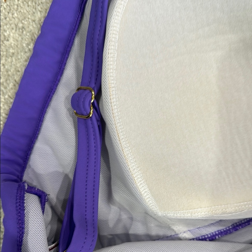 Always For Me Purple Swimsuit with Adjustable Straps Ruched 20 - Picture 8 of 10